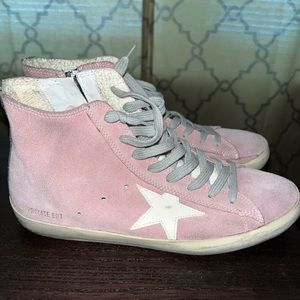 Pink Suede Golden Goose ‘Francy’ sz 40